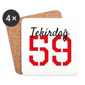 Tekirdag 59 Türkei - Untersetzer (4er-Set) - Weiß - Vorne