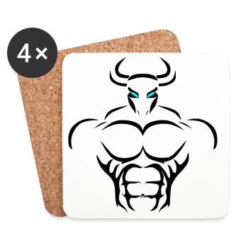 Alpha Taurus Deluxe - Coasters (set of 4) - white - Front