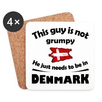 Denmark - Coasters (set of 4) - white - Front