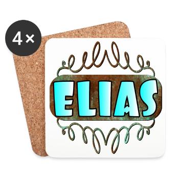 Name Day Gifts Boys First Name ELIAS - Coasters (set of 4) - white - Front