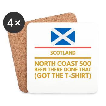 north coast 500 scotland - Coasters (set of 4) - white - Front