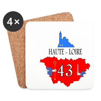 Haute-Loire - Coasters (set of 4) - white - Front