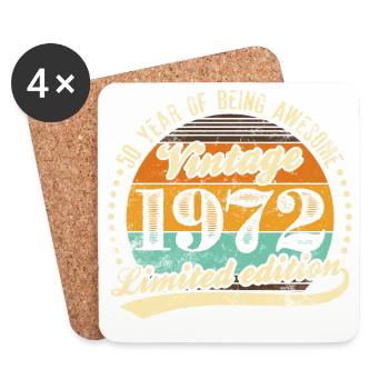 Vintage 1979 Limited Edition - Coasters (set of 4) - white - Front