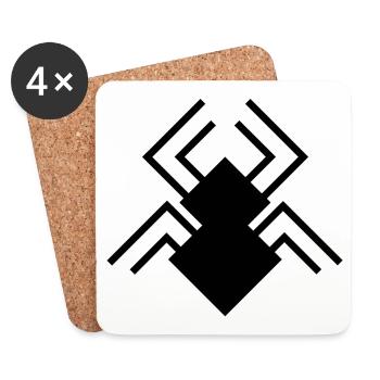 Spider-Man Logo - Dessous de verre (lot de 4) - blanc - Devant