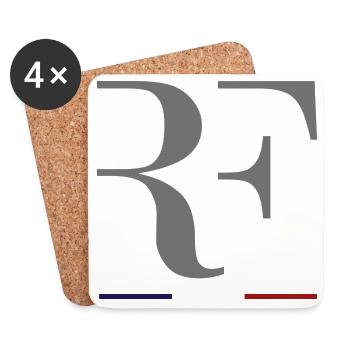 RF French Republic Flag FRANCE 2022 - Coasters (set of 4) - white - Front