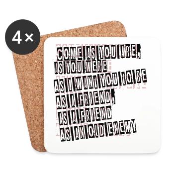 come as you are - Coasters (set of 4) - white - Front
