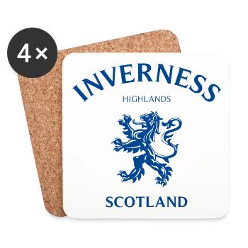 INVERNESS Schottland Scotland - Untersetzer (4er-Set) - Weiß - Vorne