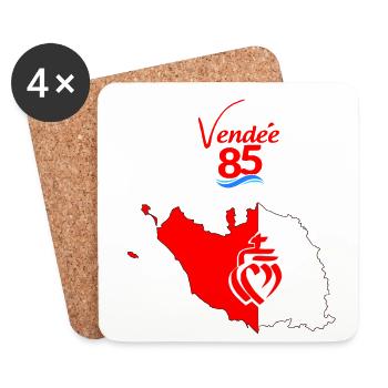 vendée - Dessous de verre (lot de 4) - blanc - Devant