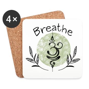 Yoga - Untersetzer (4er-Set) - Weiß - Vorne