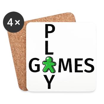 Jeux de société Jouer aux mots croisés Pöppel Green - Dessous de verre (lot de 4) - blanc - Devant