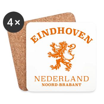 EINDHOVEN, Nederland, Pays-Bas, Pays-Bas - Dessous de verre (lot de 4) - blanc - Devant