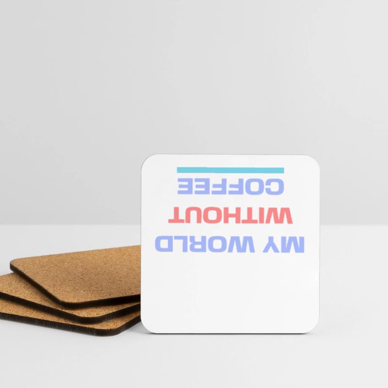 Caffeine Coffee Drinking Statement Coffee Lovers Coasters (set of 4)
