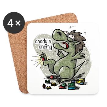 Daddys enemy - Untersetzer (4er-Set) - Weiß - Vorne