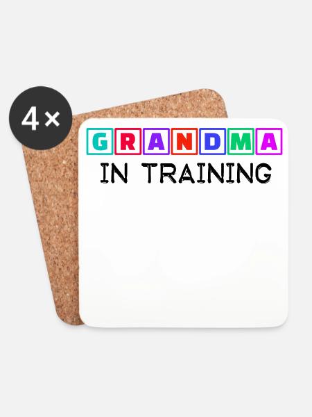 Humorous Statement Grandmother Grandma Old Woman - Coasters (set of 4) - white