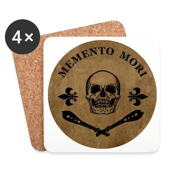 Memento Mori - Coasters (set of 4) - white - Front