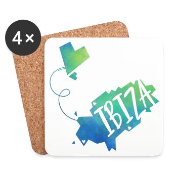 Ibiza - Coasters (set of 4) - white - Front