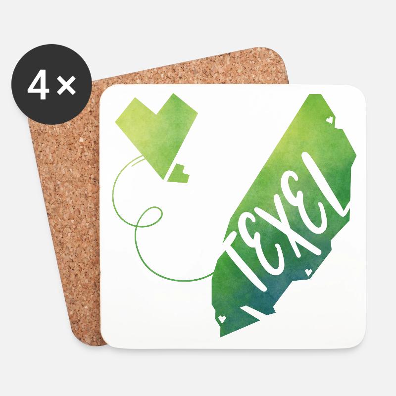 Texel - Untersetzer (4er-Set) - Weiß