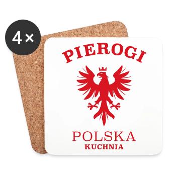 PIEROGI - Dessous de verre (lot de 4) - blanc - Devant