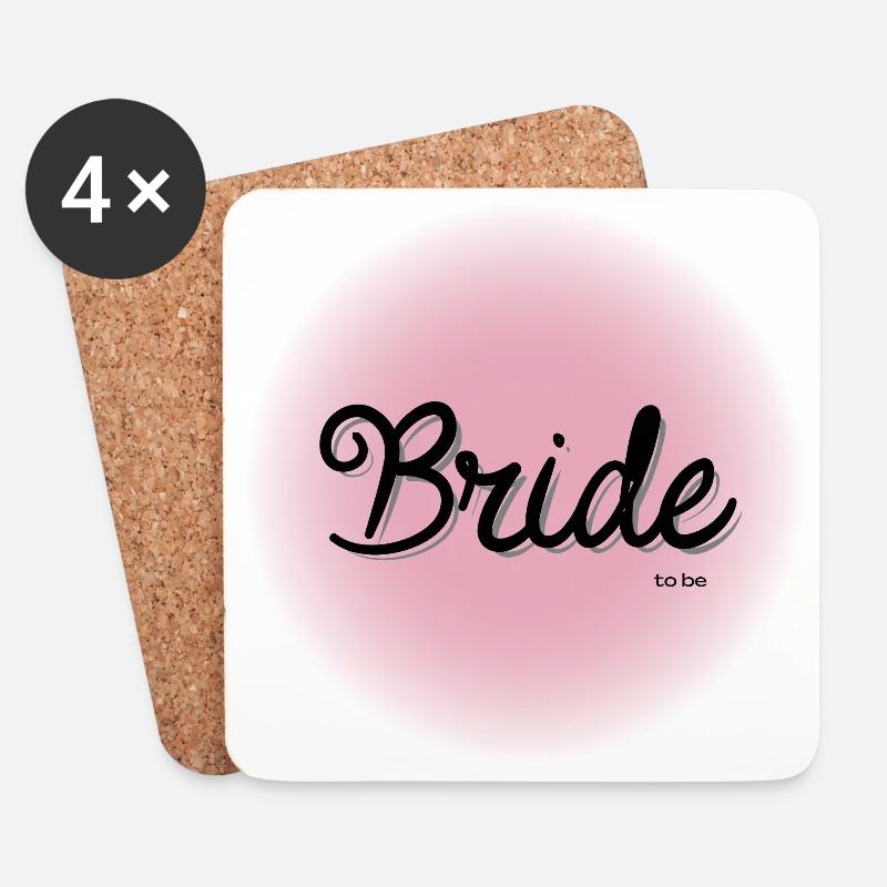 Bride to be - Coasters (set of 4) - white