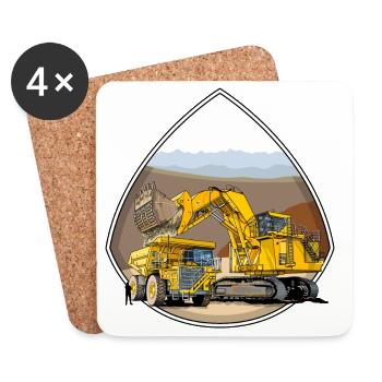 Monster Machines - Coasters (set of 4) - white - Front