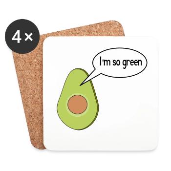 I m so green - Untersetzer (4er-Set) - Weiß - Vorne