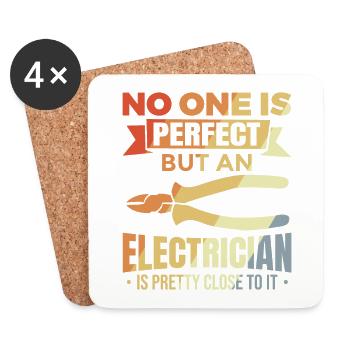 Electrician joke - Coasters (set of 4) - white - Front
