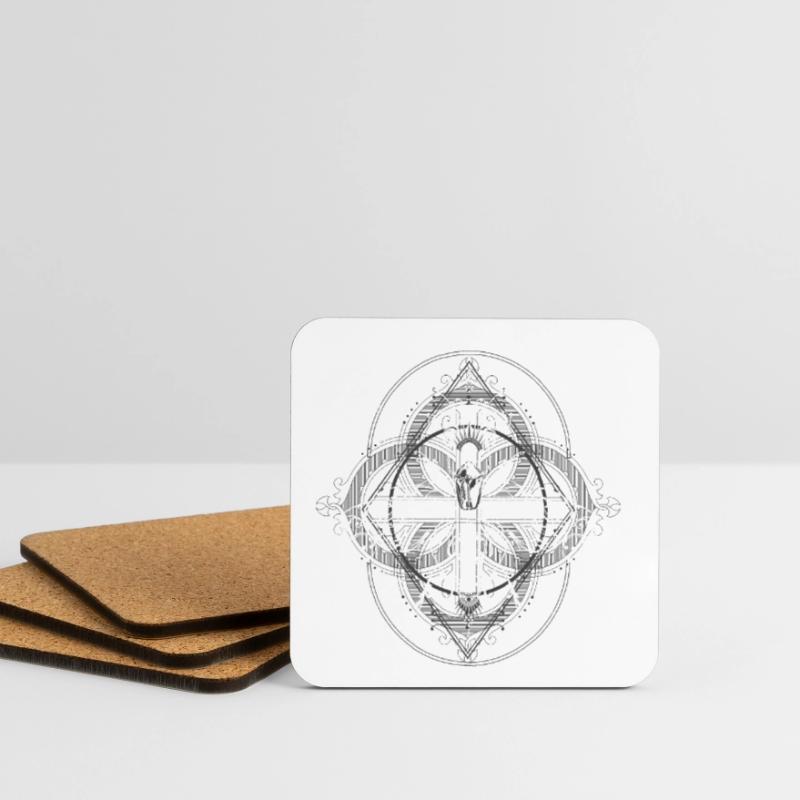 Insects Psychedelic Bug Pattern Coasters (set of 4)