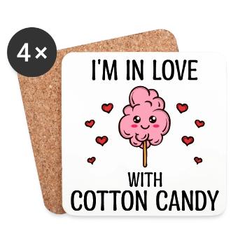 Sweets Statement Sweet tooth Sugar Snacking - Dessous de verre (lot de 4) - blanc - Devant