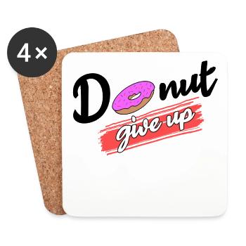 Cool Sweets Statement Donut Dessert - Coasters (set of 4) - white - Front