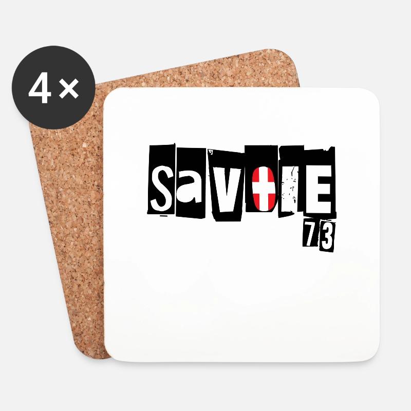 Savoyen 73 - Untersetzer (4er-Set) - Weiß