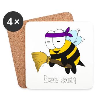 bee sen - Untersetzer (4er-Set) - Weiß - Vorne
