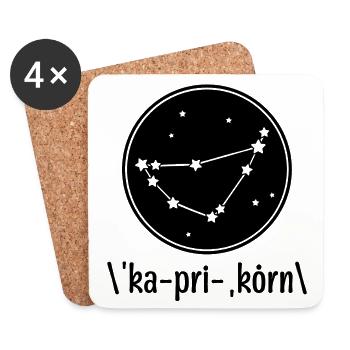Konstellation Steinbock Gestirne Galaxie Himmel - Untersetzer (4er-Set) - Weiß - Vorne
