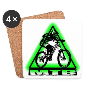 MTB Bike - Coasters (set of 4) - white - Front