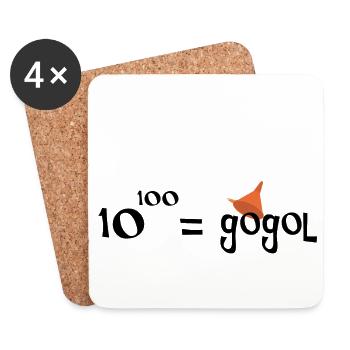 gogol - Dessous de verre (lot de 4) - blanc - Devant