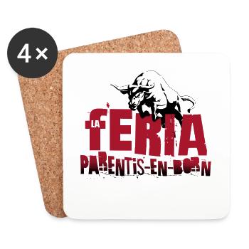 Féria de Parentis-en-Born - Dessous de verre (lot de 4) - blanc - Devant