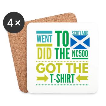 nc 500 north coast scotland - Coasters (set of 4) - white - Front