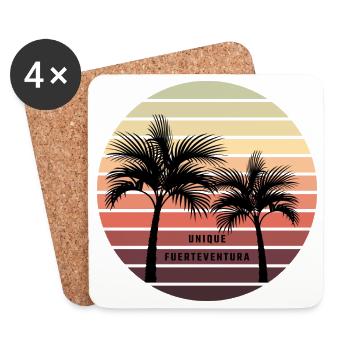 Unique Fuerteventura - Untersetzer (4er-Set) - Weiß - Vorne