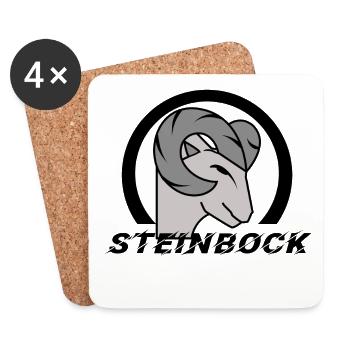 Astrologie Himmel Steinbock Tierkreiszeichen - Untersetzer (4er-Set) - Weiß - Vorne