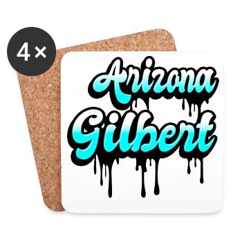 Motif Gilbert Arizona - Dessous de verre (lot de 4) - blanc - Devant