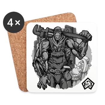 Plumber, plumber, plumber, plumber - Coasters (set of 4) - white - Front