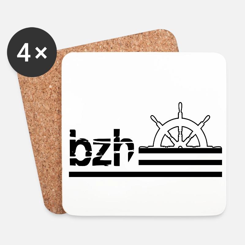 Breizh | - Untersetzer (4er-Set) - Weiß