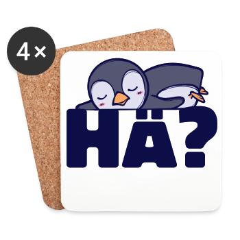 Süß Pinguin Spruch Vogel Tier Arktis Kalt - Untersetzer (4er-Set) - Weiß - Vorne