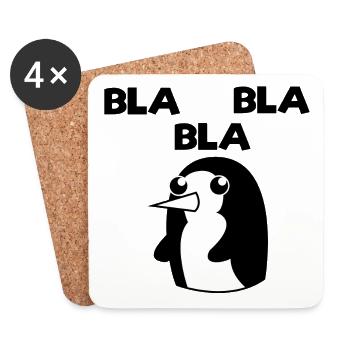 Kalt Pinguin Spruch Zoo Tier Seevogel Südpol - Untersetzer (4er-Set) - Weiß - Vorne