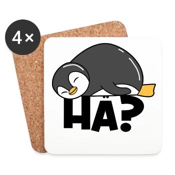 Süß Pinguin Spruch Vogel Tier Antarktis - Untersetzer (4er-Set) - Weiß - Vorne