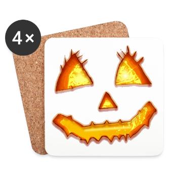 pumpkin - Coasters (set of 4) - white - Front