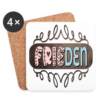 FRIEDEN - Untersetzer (4er-Set) - Weiß - Vorne