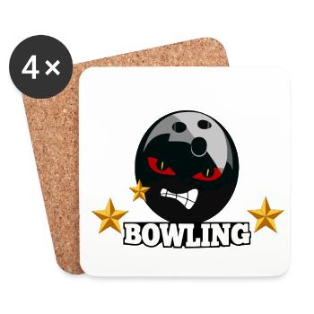 Bowling - Coasters (set of 4) - white - Front