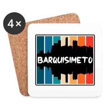 Barquisimeto Venezuela Skyline Silhouette Travel S - Coasters (set of 4) - white - Front