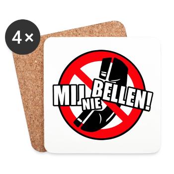 Rufen Sie mich nicht an. Also nicht anrufen! * - Untersetzer (4er-Set) - Weiß - Vorne