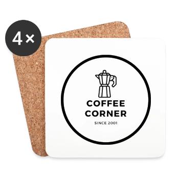COFFEE CORNER - Untersetzer (4er-Set) - Weiß - Vorne
